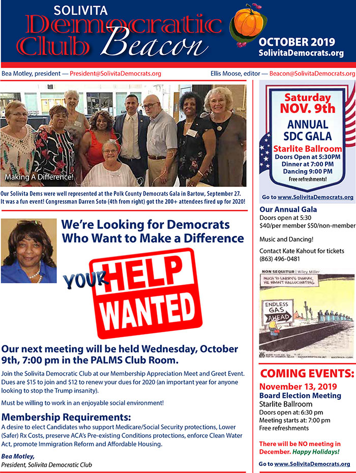 SDC Beacon - Nov. 2019, page 1